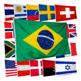 Bandeiras Dos Países Do Mundo + Brasil Grandes Para Escolher