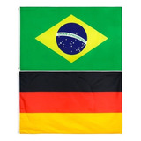 Bandeiras Premium Oficiais Brasil Alemanha Dupla Face