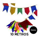 Bandeirinha Bandeirola Festa Junina Plástico   10 Metros