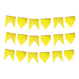 Bandeirinha Junina De Plástico Amarela 100