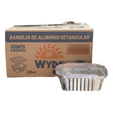 Bandeja Alumínio Wyda 135ml C 100 Aluminio Com Tampa Pet