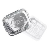 Bandeja Alumínio Wyda 135ml C 200 Aluminio Com Tampa Pet