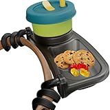 Bandeja De Lanche Universal Barra De Silicone Flexível Para Carrinho De Bebê Fica No Lugar Acessório De Bandeja De Carrinho De Bebê Com Suporte De Copos Para Bebês E Crianças Pequenas