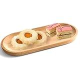 Bandeja De Madeira Petisqueira Oval Para Servir 23x10cm