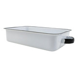 Bandeja Esmaltada Ewel Forma P Fogão A Lenha Indução Forno Cor Branco