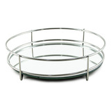 Bandeja Espelhada Decorativa Aparador Mesa Portuguesa 17cm