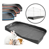 Bandeja Higiênica Cercado Porquinho Índia Fácil Limpar 40x80 Cor Preto