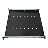 Bandeja Móvel Padrão 19 1u X 500mm Preta Max Eletron