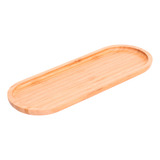 Bandeja Oval Em Bambu Travessa Gamela 45 X 17 Cm Petisqueira