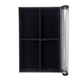 Bandeja Para Joias E Bijuterias 4 Nichos Interno Veludo Média Com Capa Organizadora Para Joias Bijuterias Gaveta Closet