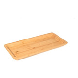 Bandeja Petisqueira De Bambu 25 5x13 Cm Cor Marrom claro