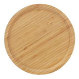 Bandeja Petisqueira Redonda Bambu Eco Prime 25cm Tuut