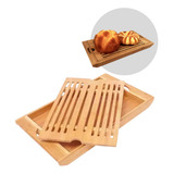 Bandeja Porta Pães Migalheira Bambu Mesa Posta Organização