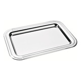 Bandeja Retangular Ciclo Em Aço Inox 42x30 Cm Tramontina