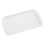 Bandeja Travessa Retangular Branca 21cm Porcelana Schmidt
