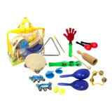 Bandinha Infantil Vanguarda Kit C 11 Instrumentos E Bolsa