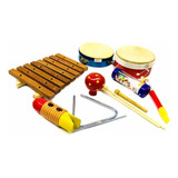 Bandinha Rítmica Kit 8 Peças Instrumentos