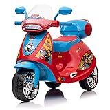 Bang Toys Moto Elétrica Scooter Patrulha Canina 6v Recarregável Vermelha Azul