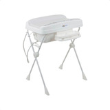 Banheira De Bebe Com Suporte E Trocador Millenia Dobravel Cor Branco