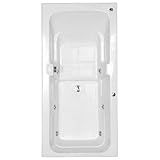 Banheira Hidromassagem Astra Box Luxo 135cmx80cmx44cm 04 Jatos Branco Gel Coat P1 Sem Aquecedor 220v