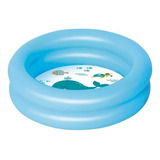 Banheira Inflável Bebê Circular 28l Mor Adesivo Reparo Cor Azul Céu