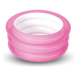 Banheira Inflável Redonda Para Bebê 80 Litros 70 X 30cm Mor Cor Rosa Lisa