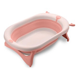 Banheira Portátil Para Bebê Fluffy Até 18kgs Rosa Maxi Baby