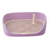 Banheiro Para Cães Bandeja De Treinamento Roxo 48x37x13cm