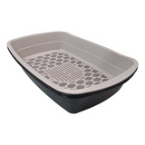 Banheiro Small Peneira Caixa Areia Aberta Gato Mec Pet Cor Black