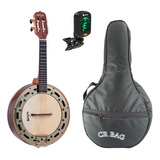 Banjo Elétrico Rozini Com Bag E Afinador Rj12 Elnj Kit