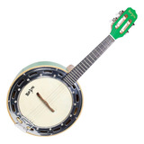 Banjo Eletrico Rozini Rj11 Verde Studio Cxlarga Profissional