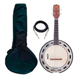 Banjo Rozini Elétrico Rj09 el f i Fosco Imbuia Com Capa