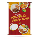 Banner Comercial Pronto Marmitex E Prato Feito 60cm X 90cm