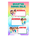 Banner De Apoio Pedagógico Quantos Somos Hoje 50x80cm