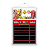 Banner De Cerveja Bebidas Bar Tabela Preço Restaurante Faixa