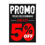 Banner Gigante Promoção Loja Liquidação Desconto 100x150cm
