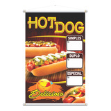 Banner Hot Dog Simples Duplo Especial Editavel food Truck