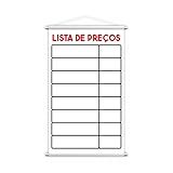 Banner Lista De Preços Tabela Serviço Vendas Lona 60x40cm