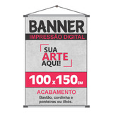 Banner Ou Faixa Em Lona Personalizado 100x150cm