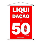 Banner Para Pendurar Loja 50 De Desconto Promoção 70x50cm
