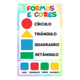Banner Pedagógico Formas E Cores 50x80cm