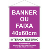 Banner Personalizado 40x60cm Arte Gratis
