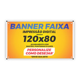 Banner Personalizado Faixa Lona 120 X