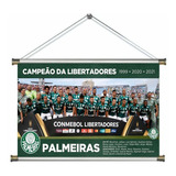 Banner Pôster Palmeiras Campeão Libertadores 2021 60x40cm