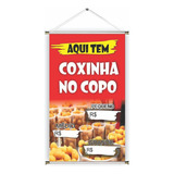 Banner Pronta Salgado Copo Ref 379 45x70 Cm arte Pronta 