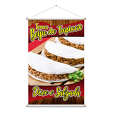 Banner Temos Beiju De Tapioca 60x90 Lona Forte Envio Hoje
