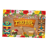 Banner Tiki Havaiano Pano De Fundo Tiki Decoração De Festa