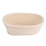 Banneton Kit De Assar Pão De Bengala Natural Em Forma Oval 21148 Cm