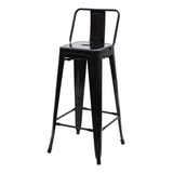 Banqueta Alta Com Encosto Para Cozinha Bancada Balcão Preta Acabamento Da Estrutura Banqueta Alta Com Encosto Iron Industrial Para Cozinha Bar Balcão Tolix Preto Cor Preto