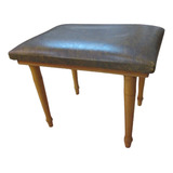 Banqueta Baixa De Madeira Banquinho Usado Antiga Pés Palito